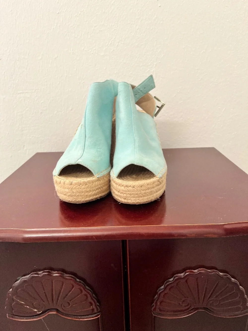 Turqois Olivia Espadrille Platform by Kenneth Cole